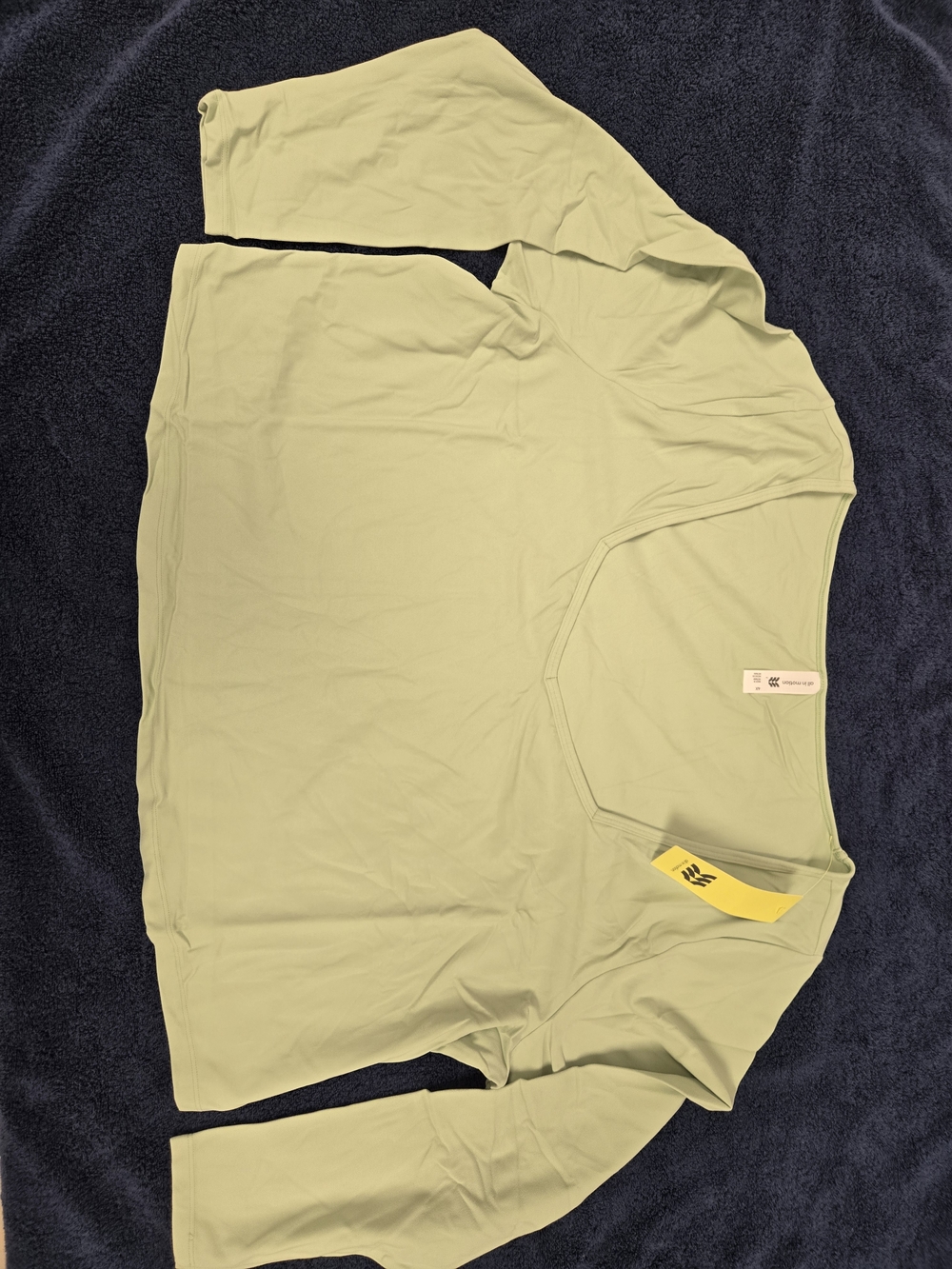 all in motion Light Sage Long Sleeve Crew Tee